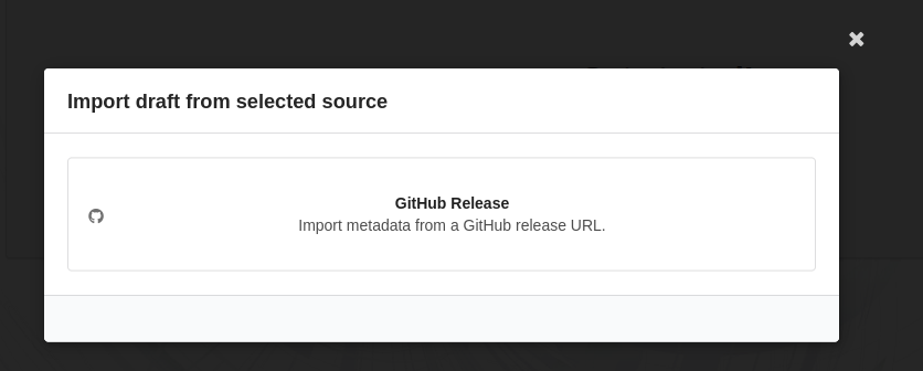 Importer Selection Menu