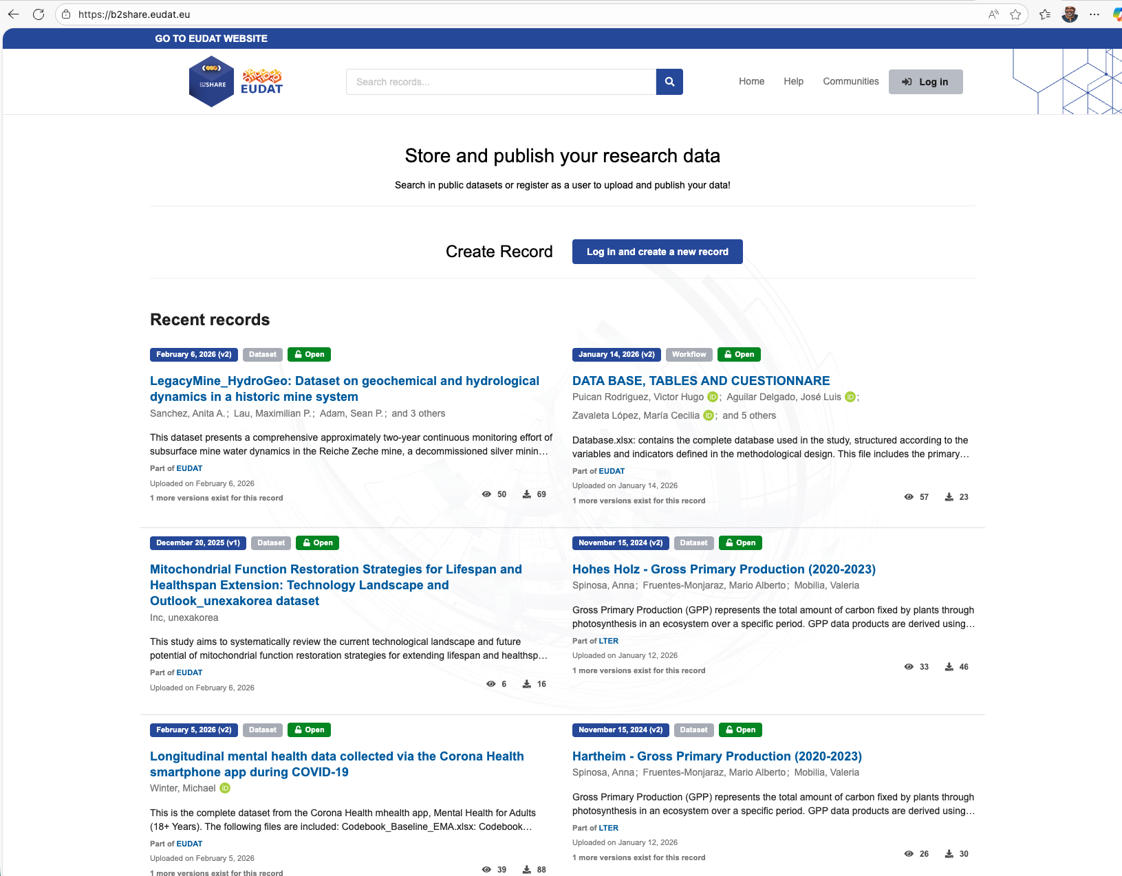 B2SHARE-main-page